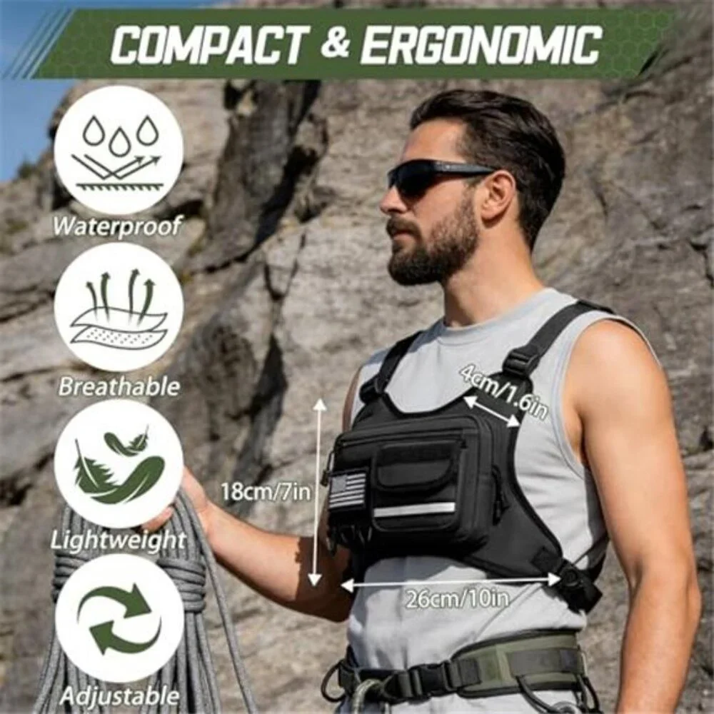 Chest Bag for Men Women Outdoor Sports Running Vest Bag